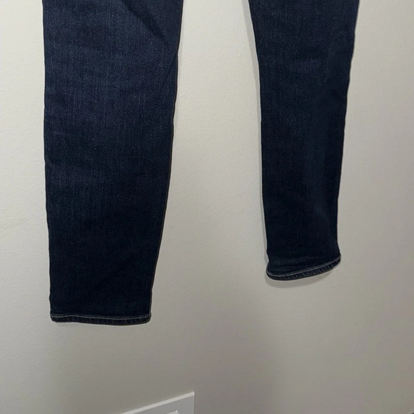 PAIGE skyline ankle peg jeans size 27 EUC dark wash premium denim emery blue - Picture 10 of 13